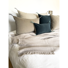 Plaid "Vanly" naturel