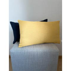 "Glymur" moutarde - Housse de coussin