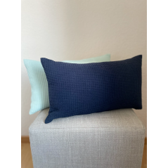 "Glymur" bleu - Housse de coussin