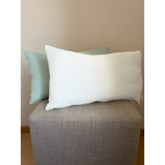 "Glymur" blanc - Housse de coussin