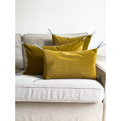 "Stuðlagil" moutarde - Housse de coussin