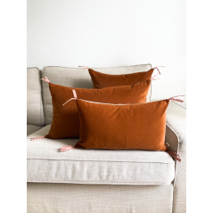 "Stuðlagil" terracotta - Housse de coussin