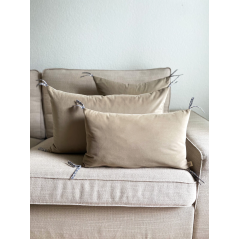 "Stuðlagil" taupe - Housse de coussin