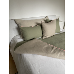 "Moorea" Kaki et Rose - Sofa cover
