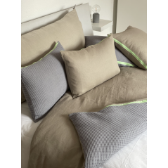 "Moorea" Gris et Vert d'eau - Sofa cover