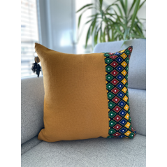 "Antilles - Zilé" - bande côté - Housse de coussin