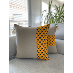 "Antilles - Zéklé" - bande côté - Housse de coussin