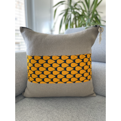 "Antilles - Zéklé" - bande milieu - Housse de coussin