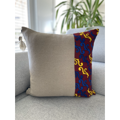 "Antilles - Madinina" - bande côté - Housse de coussin