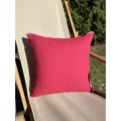 "Antilles" - Madras / Fuchsia - Housse de coussin