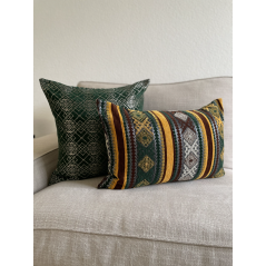 "Zellige" vert - Housse de coussin