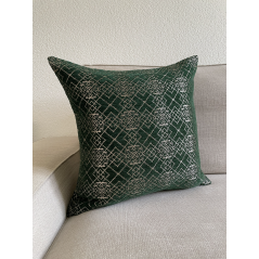 "Zellige" vert - Housse de coussin