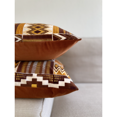 "Terre cuivrée" - Housse de coussin