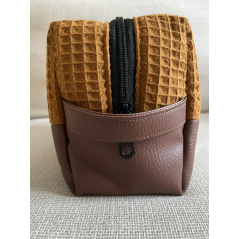 "Nomade" marron - Trousse