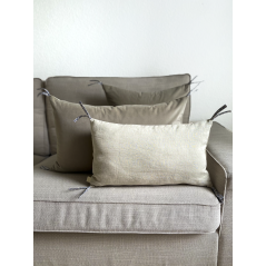 "Stuðlagil" taupe - Housse de coussin