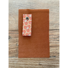 "Stuðlagil" terracotta - Housse de coussin