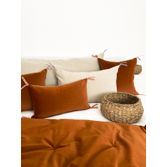 "Stuðlagil" terracotta - Housse de coussin